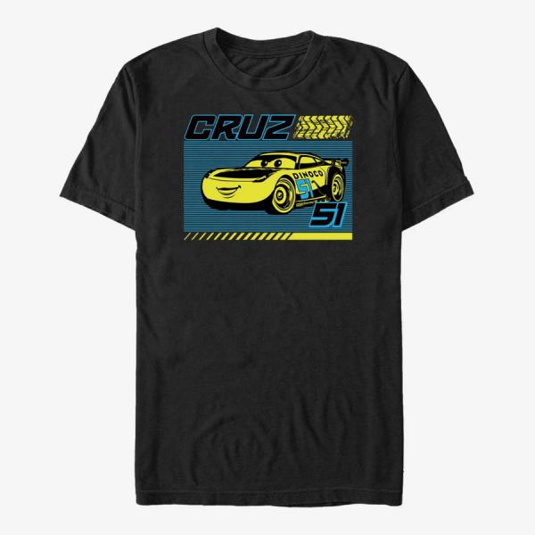 Tričko Merch Pixar Cars 3 - Cruz Line Unisex T-Shirt Black L