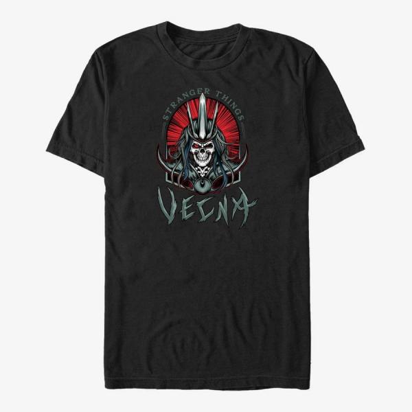 Tričko Merch Netflix Stranger Things - Vecna Tombstone Badge Unisex T-Shirt Black S