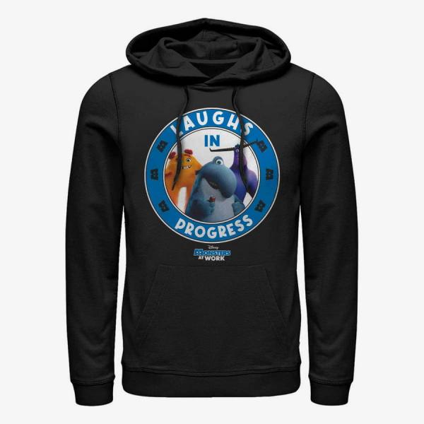 Mikina Merch Pixar Monsters At Work - Laughing Progress Unisex Hoodie Black XXL