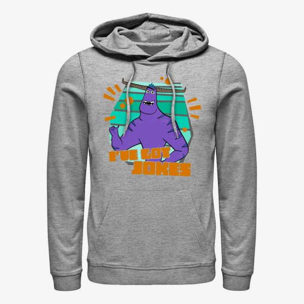 Mikina Merch Pixar Monsters At Work - Taylor Jokes Unisex Hoodie Heather Grey XXXL