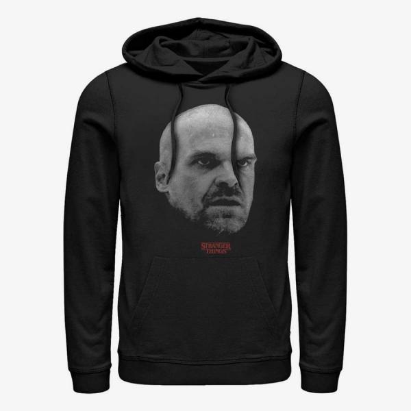Mikina Merch Netflix Stranger Things - Hopper Head Unisex Hoodie Black XL