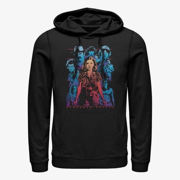 Mikina Merch Netflix Stranger Things - Populous Gaze Unisex Hoodie Black L