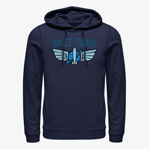 Queens Pixar Toy Story - Buzz Logo Unisex Hoodie Navy Blue