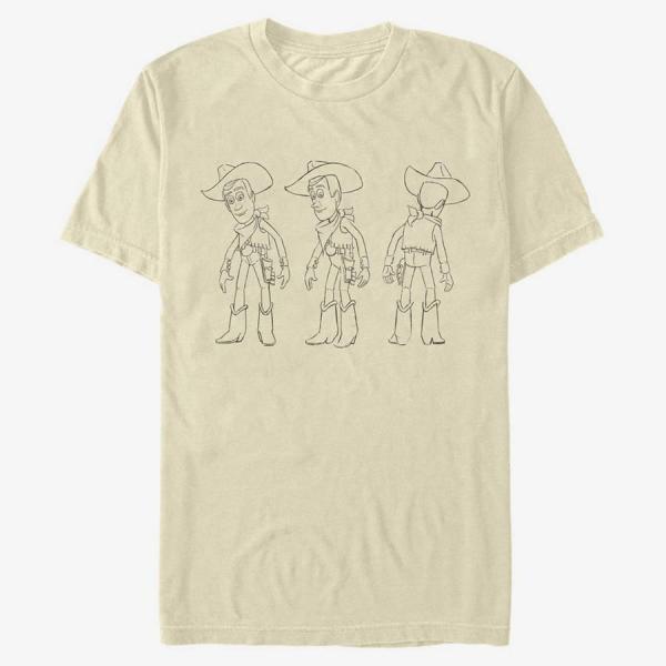 Tričko Merch Pixar Toy Story - Woody Turnaround Unisex T-Shirt Natural XXXL
