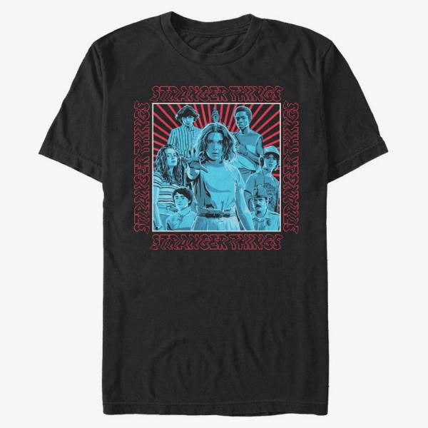 Tričko Merch Netflix Stranger Things - Group Shot Unisex T-Shirt Black L