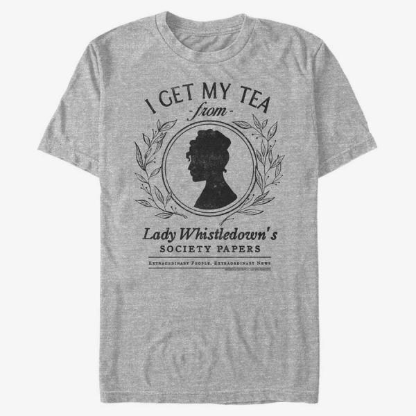 Queens Netflix Bridgerton - Whistledown Tea Unisex T-Shirt Heather Grey