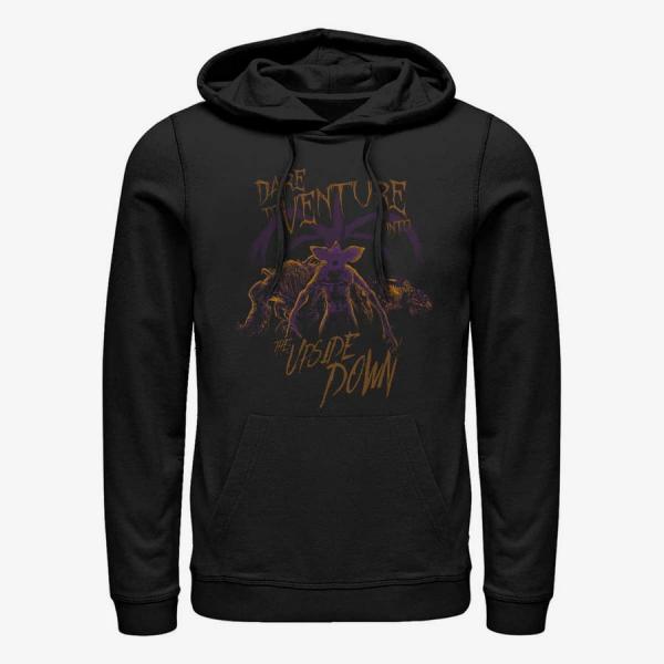 Queens Netflix Stranger Things - Upside Down Venture Unisex Hoodie Black