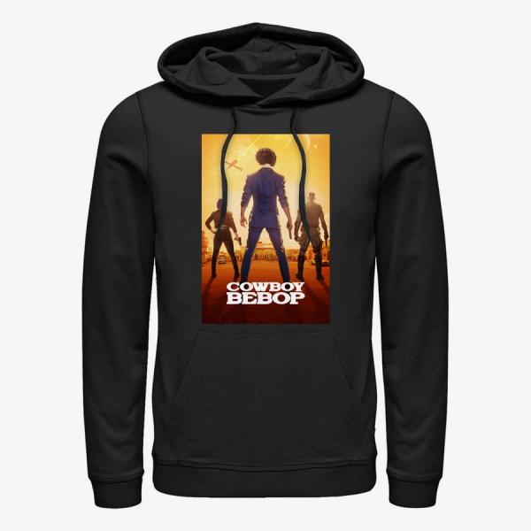Mikina Merch Netflix Cowboy Bebop - Trio Poster Unisex Hoodie Black S