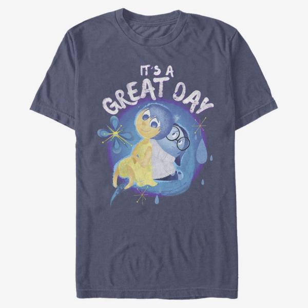 Tričko Merch Pixar Inside Out - Great Day Unisex T-Shirt Navy Blue XXXL