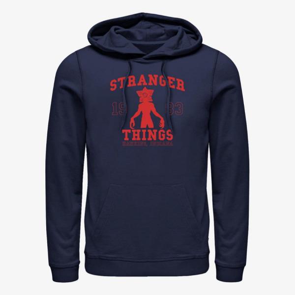 Mikina Merch Netflix Stranger Things - ST COLLEGIATE Unisex Hoodie Navy Blue S