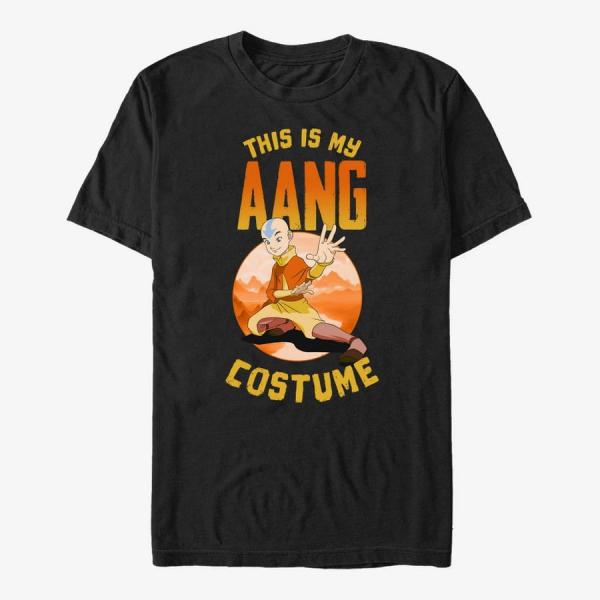 Tričko Merch Paramount Avatar: The Last Airbender - Aang Costume Unisex T-Shirt Black M