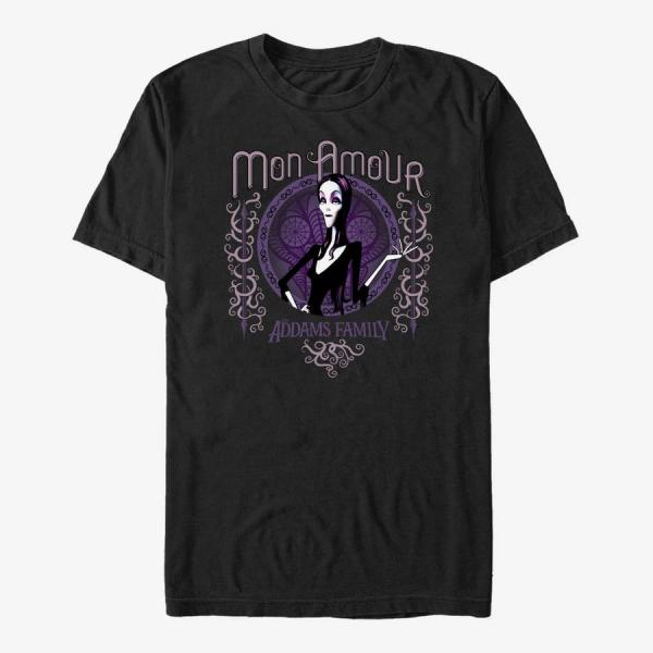 Tričko Merch MGM The Addams Family - Mon Amour Unisex T-Shirt Black XL