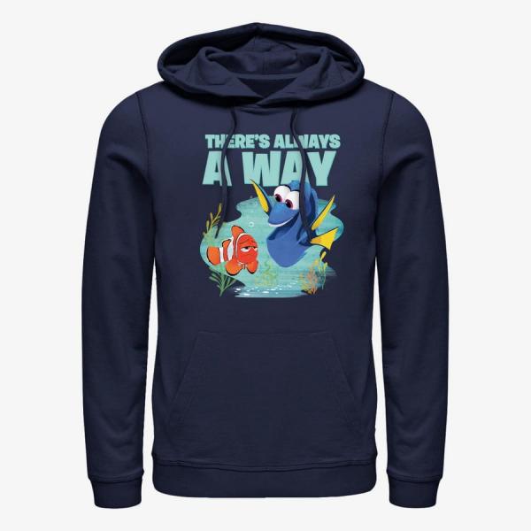 Mikina Merch Pixar Finding Dory - Always a Way Unisex Hoodie Navy Blue XXL