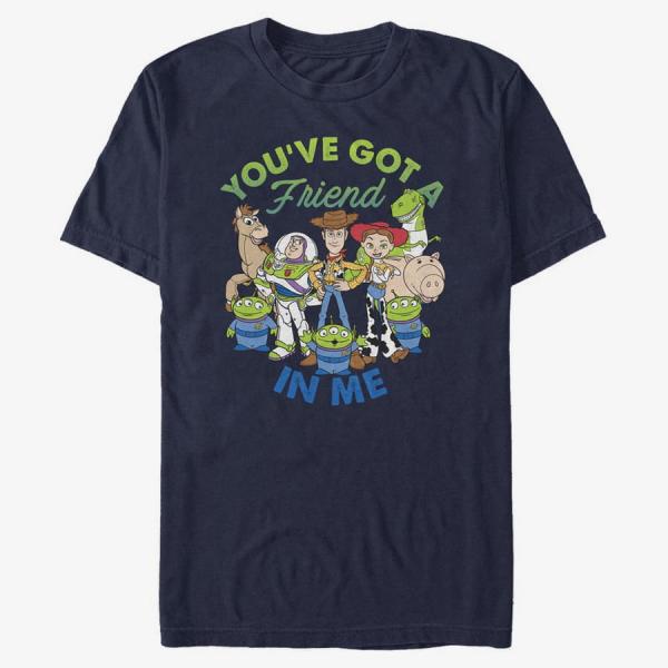 Tričko Merch Pixar Toy Story - Friendship Unisex T-Shirt Navy Blue XL