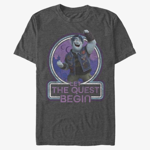 Queens Pixar Onward - Begin Quest Unisex T-Shirt Dark Heather Grey