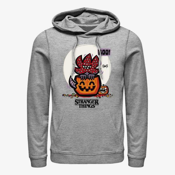 Mikina Merch Netflix Stranger Things - Demodog Jackolantern Unisex Hoodie Heather Grey S
