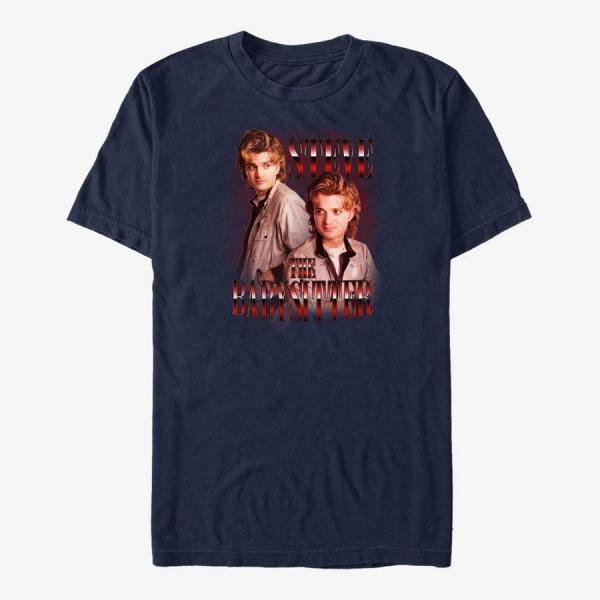 Queens Netflix Stranger Things - The Babysitter Unisex T-Shirt Navy Blue