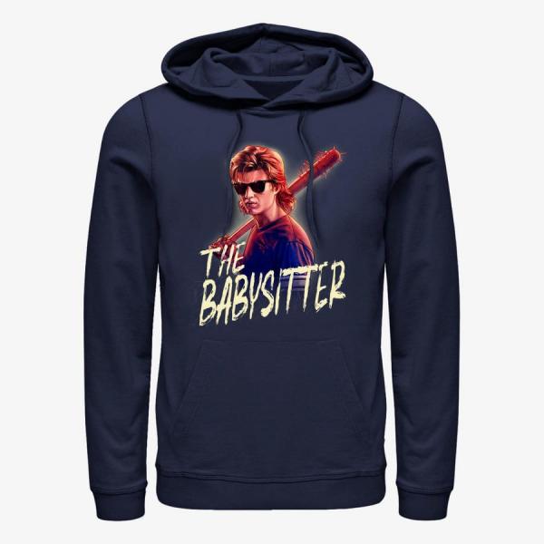 Mikina Merch Netflix Stranger Things - Steve The Babysitter Unisex Hoodie Navy Blue M