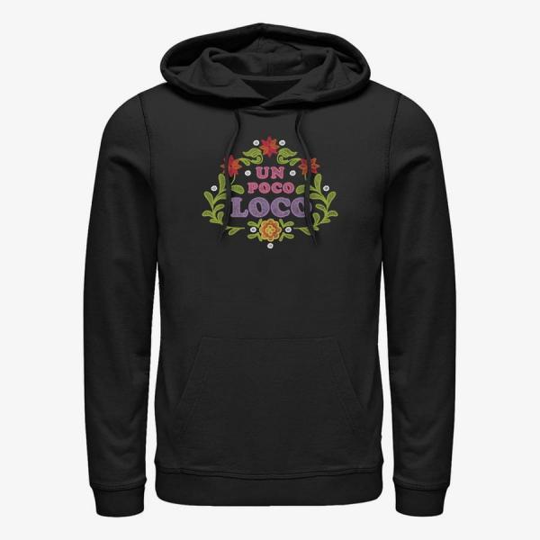 Queens Pixar Coco - Un Poco Loco Floral Emb Unisex Hoodie Black