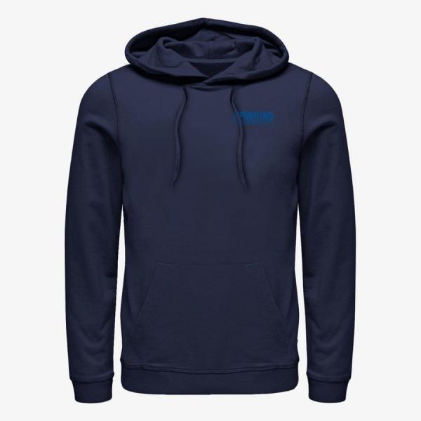 Mikina Merch Netflix Stranger Things - Hawkins Power and Light Unisex Hoodie Navy Blue L