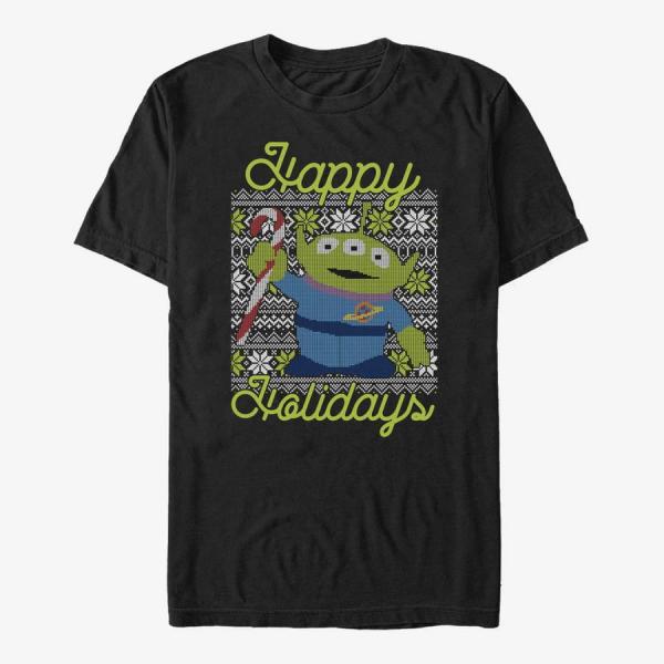 Tričko Merch Pixar Toy Story 1-3 - Alien Christmas Unisex T-Shirt Black M