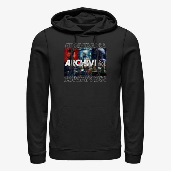 Queens Netflix Archive 81 - STACK LOGO BOXUP Unisex Hoodie Black