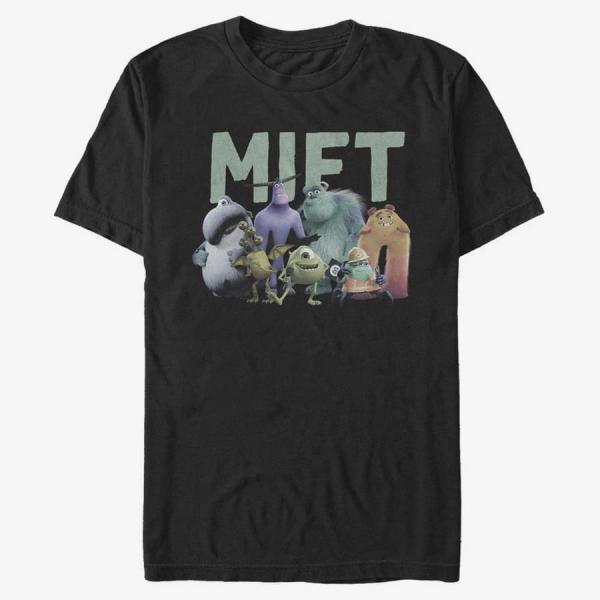 Queens Pixar Monsters At Work - Mift Crew Unisex T-Shirt Black
