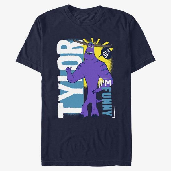 Tričko Merch Pixar Monsters At Work - Ha Ha Funny Unisex T-Shirt Navy Blue XXL