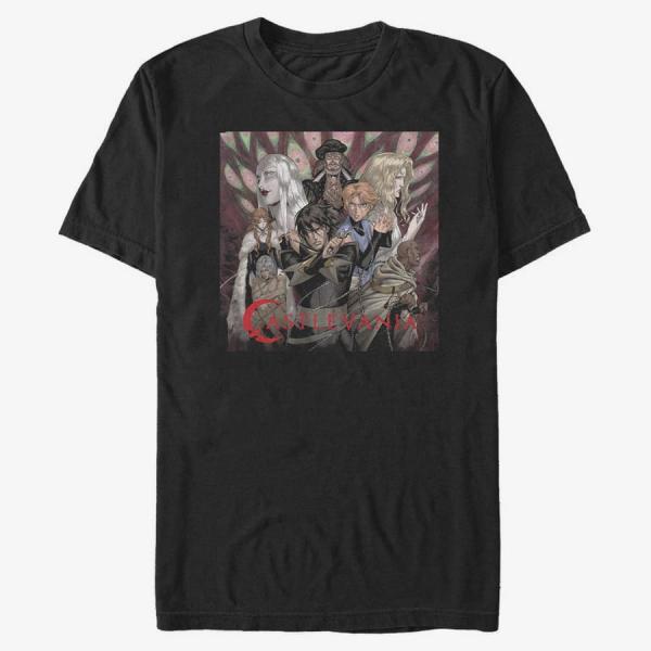 Tričko Merch Netflix Castlevania - Square 1 Unisex T-Shirt Black XL