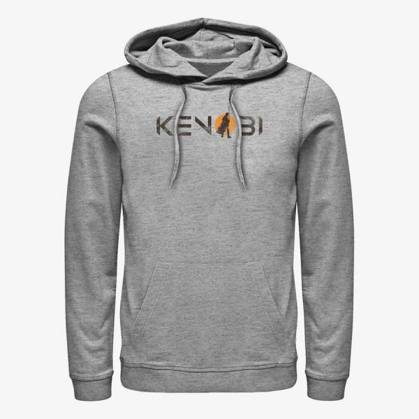 Queens Star Wars Obi-Wan - Kenobi Single Sun Logo Unisex Hoodie Heather Grey
