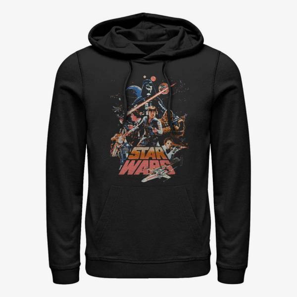 Mikina Merch Star Wars: Classic - Stand And Fight Unisex Hoodie Black S
