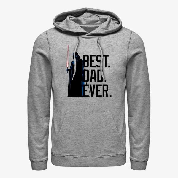 Mikina Merch Star Wars: Classic - Bestest Dad Unisex Hoodie Heather Grey S