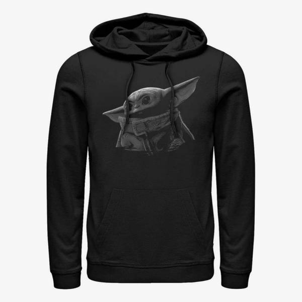 Queens Star Wars: The Mandalorian - Green Grey Unisex Hoodie Black