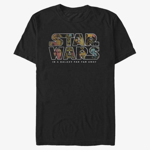 Tričko Merch Star Wars - Pop Logo Fill Unisex T-Shirt Black XXL