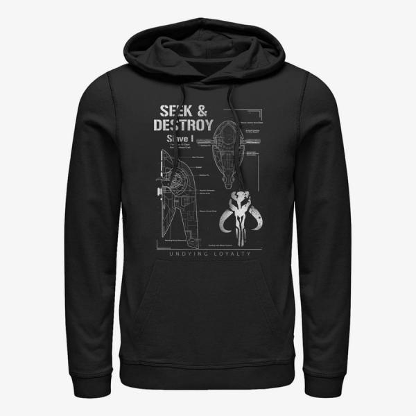 Mikina Merch Star Wars: Classic - Firespray 31 Unisex Hoodie Black XXL