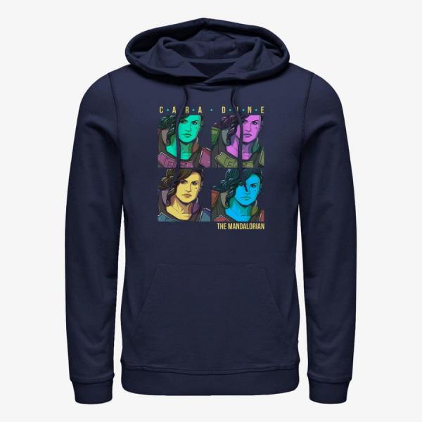 Queens Star Wars: The Mandalorian - Cara Dune Box Unisex Hoodie Navy Blue