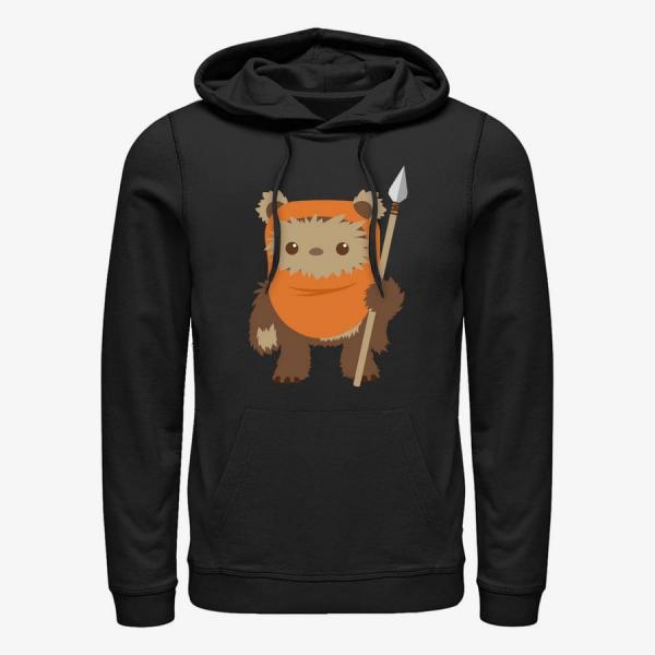 Mikina Merch Star Wars: Classic - Ewok Spear Unisex Hoodie Black M