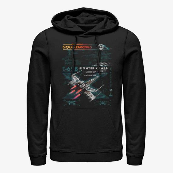 Mikina Merch Star Wars: Squadrons - X-Wing Squad Scheme Unisex Hoodie Black M