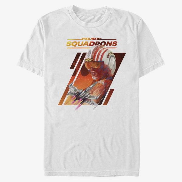 Tričko Merch Star Wars: Squadrons - Squadrons Rebel Unisex T-Shirt White L