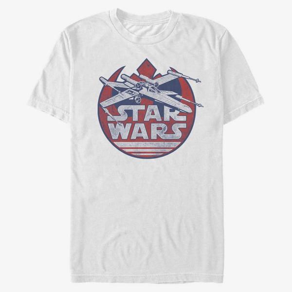 Tričko Merch Star Wars - X LOGO Unisex T-Shirt White XXXL