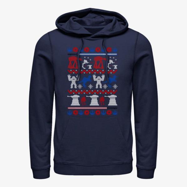 Queens Star Wars: Classic - Hoth Sweater Unisex Hoodie Navy Blue