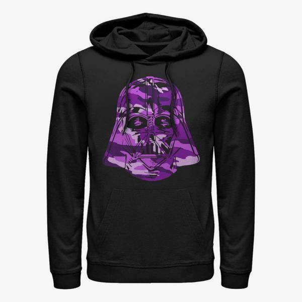 Queens Star Wars - Camo Vader Purple Unisex Hoodie Black