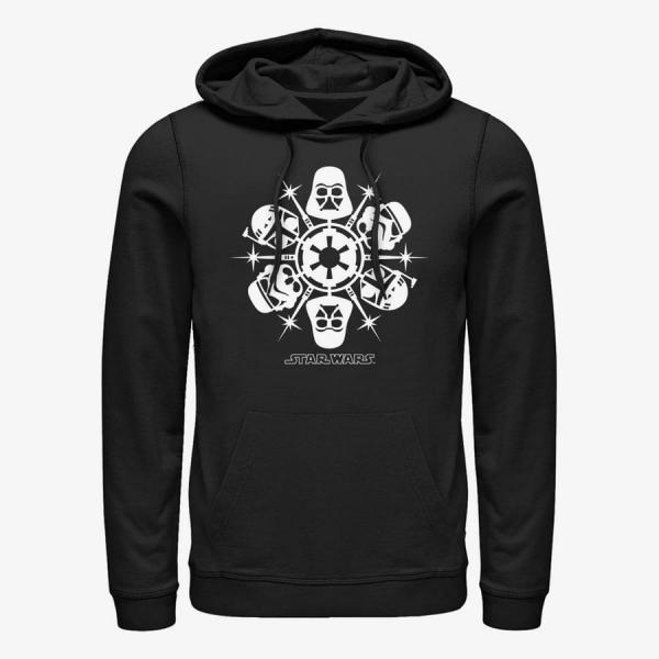 Mikina Merch Star Wars: Classic - Dark Side Flakes Unisex Hoodie Black S
