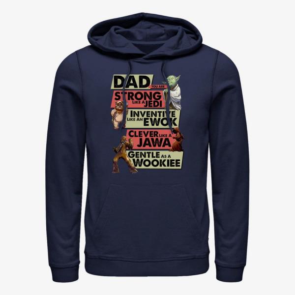 Mikina Merch Star Wars: Classic - Alien Dad Unisex Hoodie Navy Blue XL