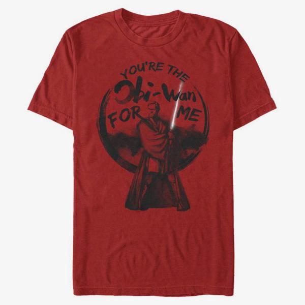 Tričko Merch Star Wars - ObiWan for Me Unisex T-Shirt Red S