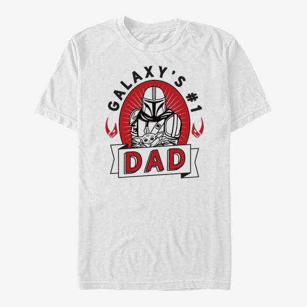 Tričko Merch Star Wars: The Mandalorian - Mando Tattoo Unisex T-Shirt White XL