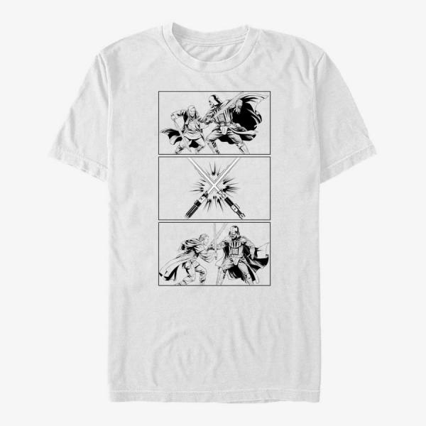 Queens Star Wars Obi-Wan - Three Stack Unisex T-Shirt White