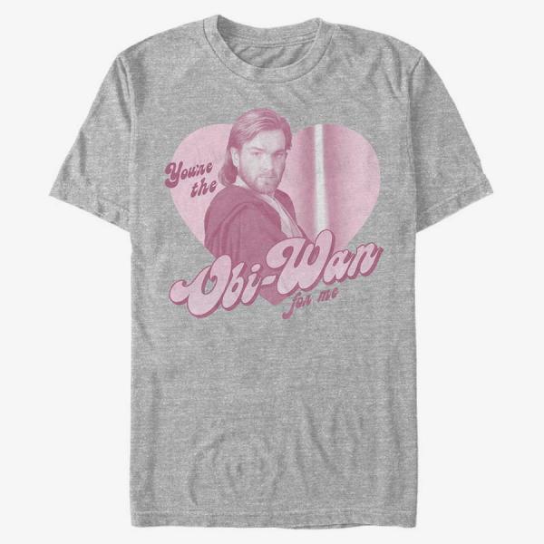 Queens Star Wars: Classic - Wan For Me Unisex T-Shirt Heather Grey