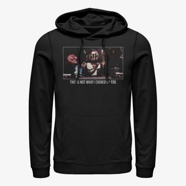 Mikina Merch Star Wars: Mandalorian - Squad Goals Unisex Hoodie Black L