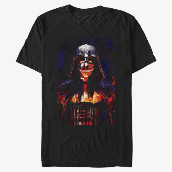 Tričko Merch Star Wars Obi-Wan - Vader Paint Unisex T-Shirt Black S